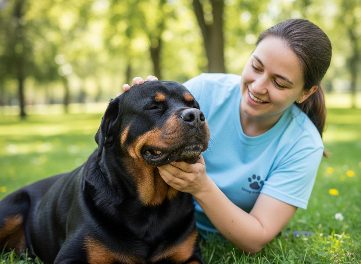A rescued dog cared for by Test1